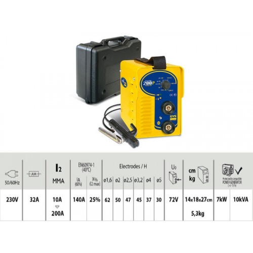 Suvirinimo aparatas Gysmi 200P GYS