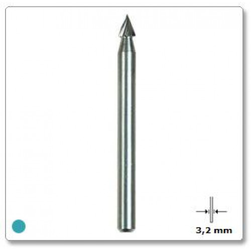 Graviravimo antgalis smailus  3,2 mm Dremel (118)