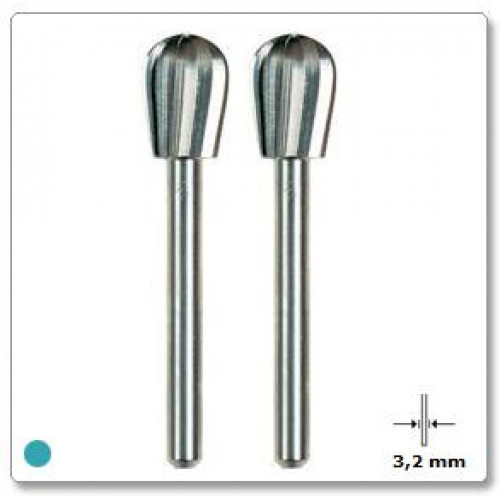 Greitaeigė pusapvalė freza Dremel 7,2 mm (134) - 2 vnt.