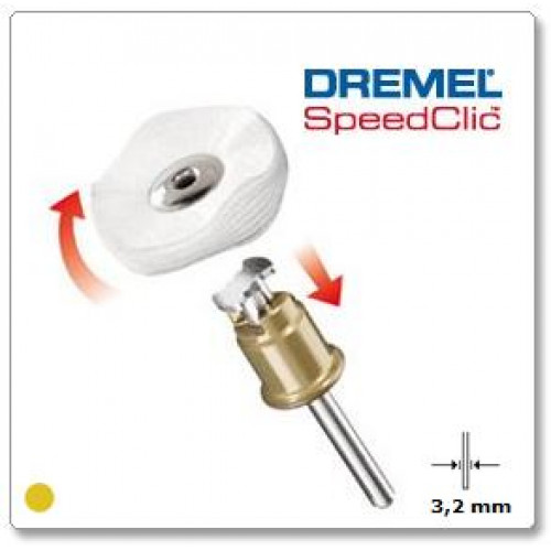 DREMEL SpeedClic poliravimo veltinio diskas (423S)