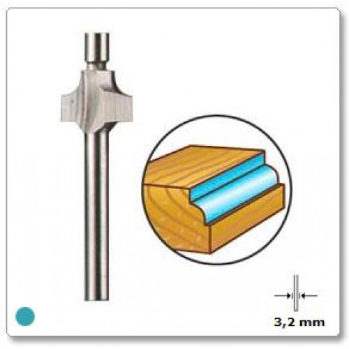 HSS freza 9,5 mm įgilinimui Dremel (612)