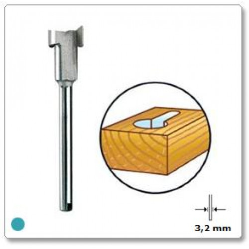 HSS rakto skylutės freza 8 mm Dremel (655)