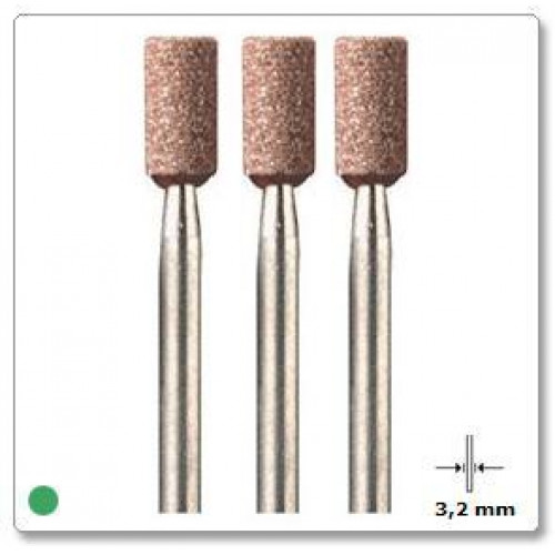 Aliuminio oksido šlifavimo akmuo 4,8 mm Dremel (8153), 3 vnt.