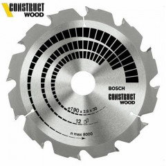 Diskas medžiui Bosch Construct Wood, 12 dantų