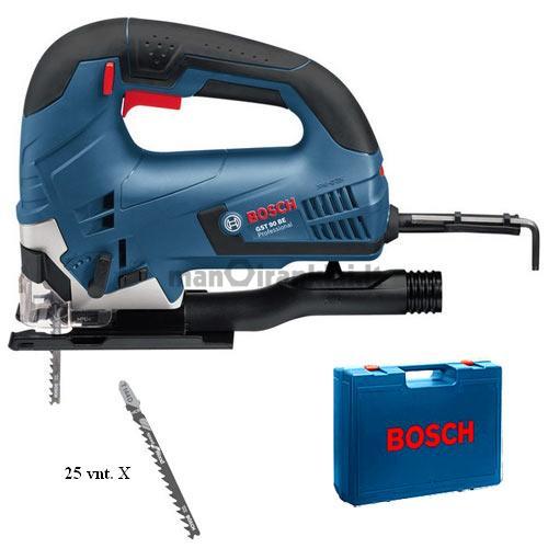 Siaurapjūklis BOSCH GST 90 BE Professional + 25 pjukleliai