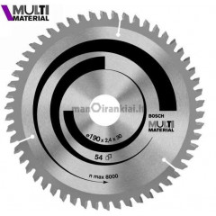Universalus pjovimo diskas Multi Material 190 mm, 54 dantų
